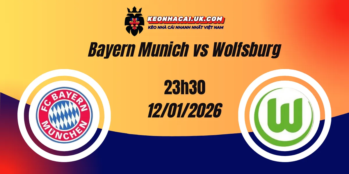 Nhận định Kèo Nhà Cái - Bayern Munich vs Wolfsburg 12/01/2026